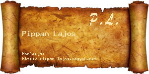 Pippan Lajos névjegykártya